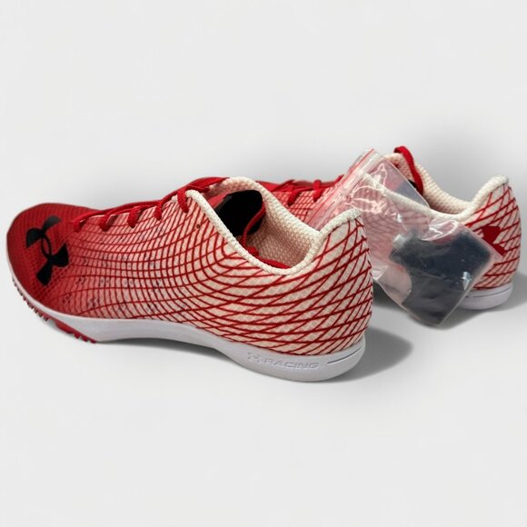 Under Armour Kick Distance 3 Track Spikes White/Beta Red Men’s 10.0 main image 7
